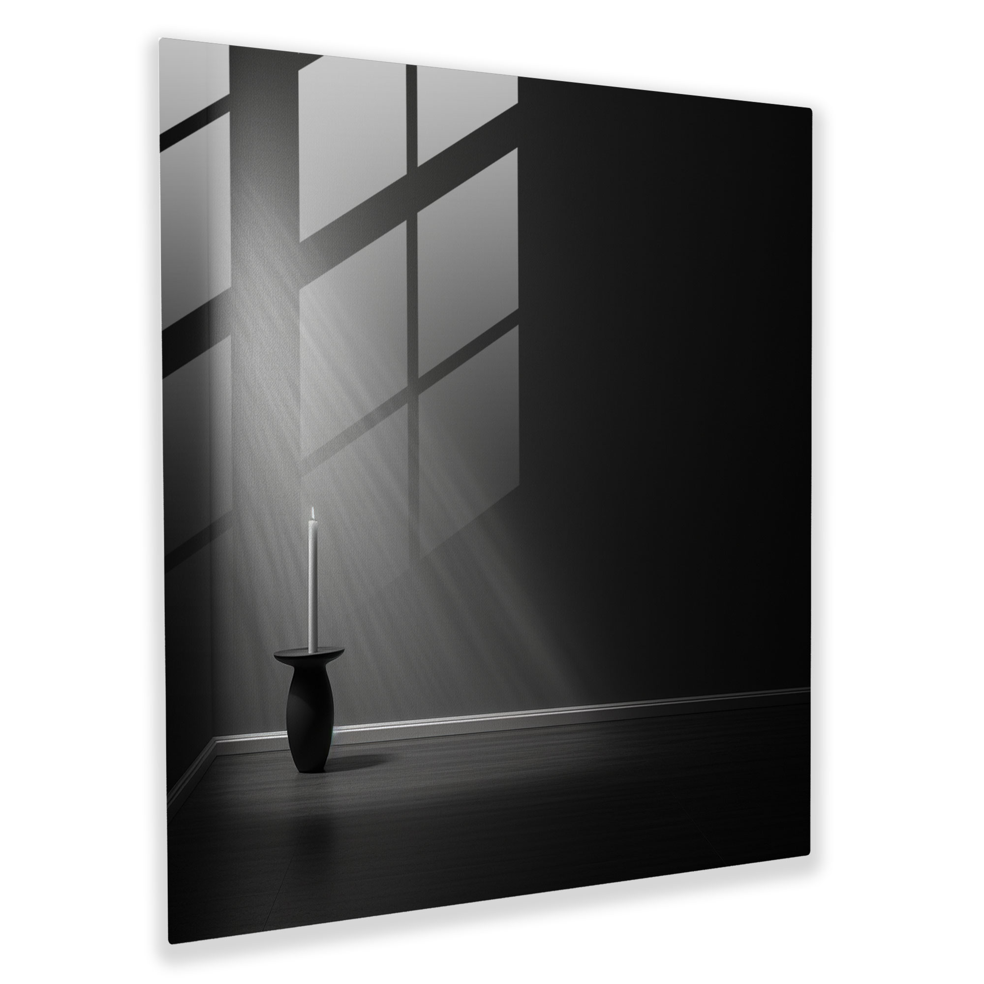 Zen Candle Glass Print - Zen, Glass Wall Art, Home Decoration, Zen Candle Glass Print