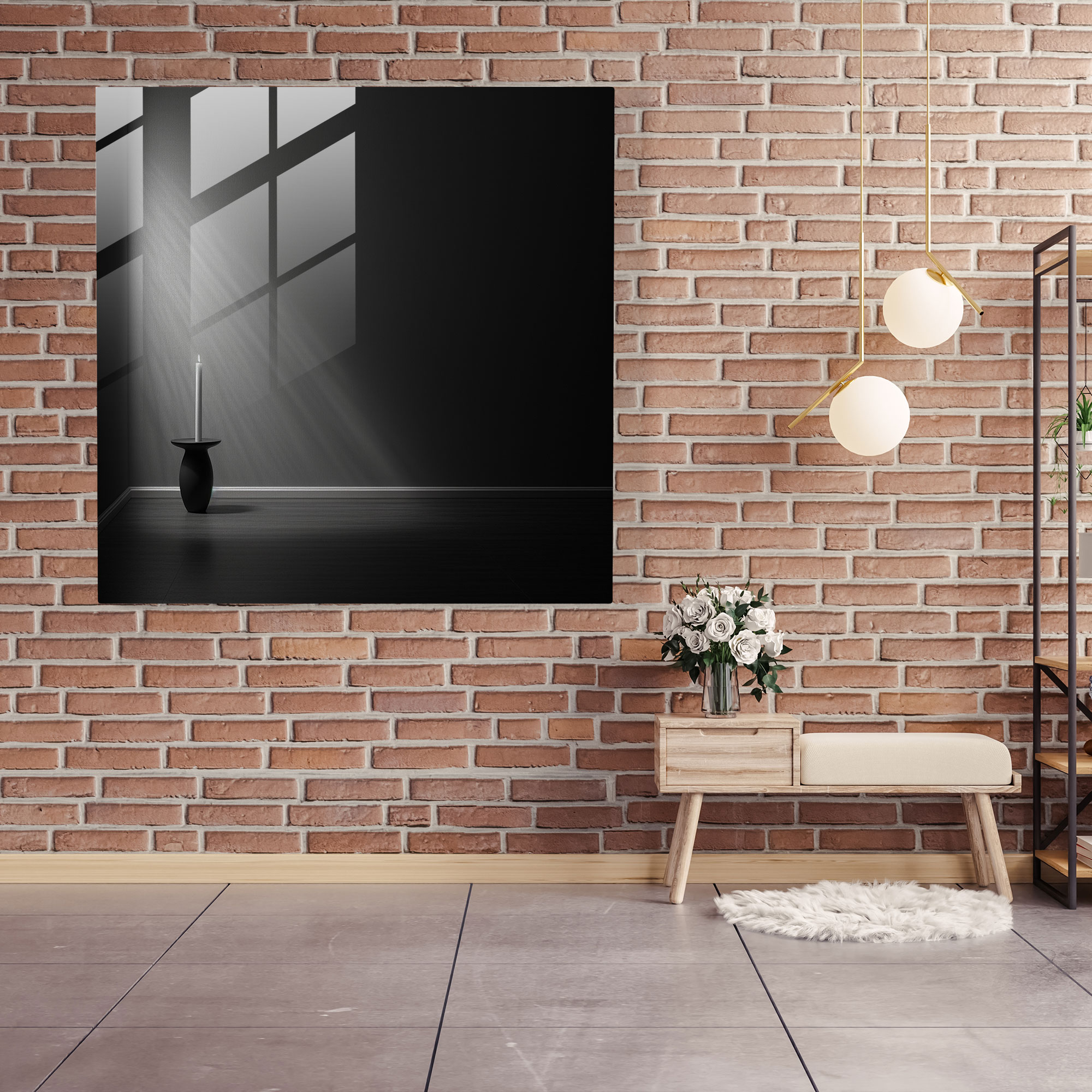 Zen Candle Glass Print - Zen, Glass Wall Art, Home Decoration, Zen Candle Glass Print