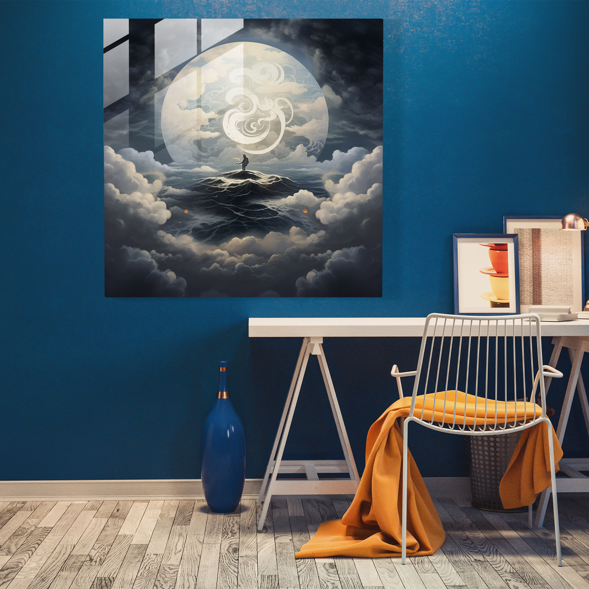 Zen Yin Yang Glass Print - Zen, Glass Print, Zen, Glass Art