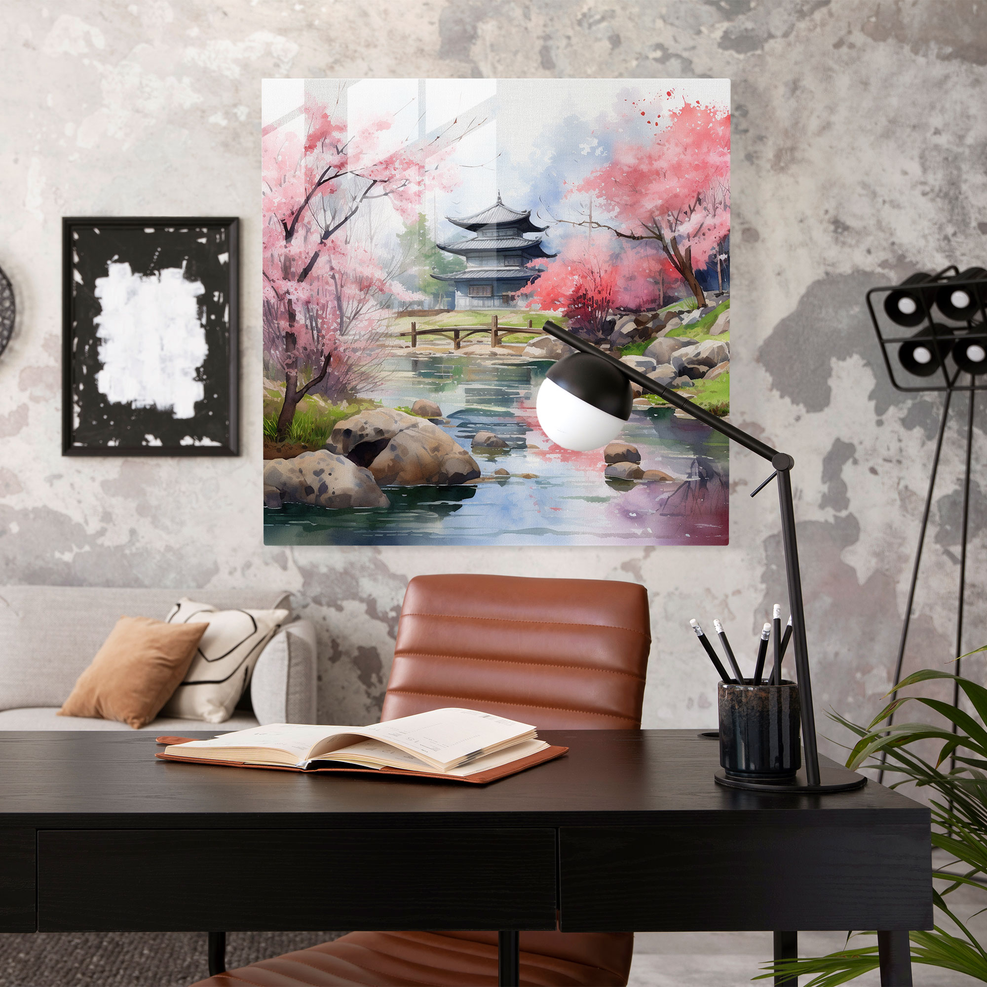 Zen Garden Glass Print - Zen, Glass Wall Art, Home Decoration, Glass Art