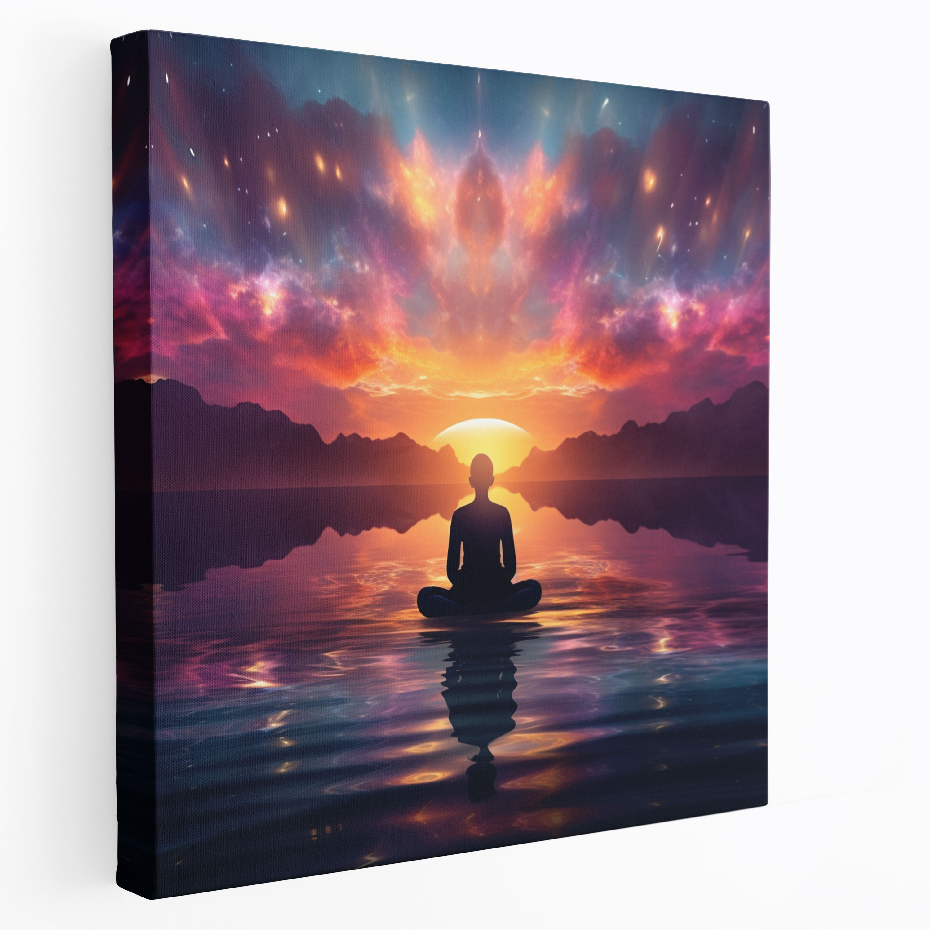 Zen Sunset Canvas Print - Zen, Wall Decoration, Sunset, Vibrant