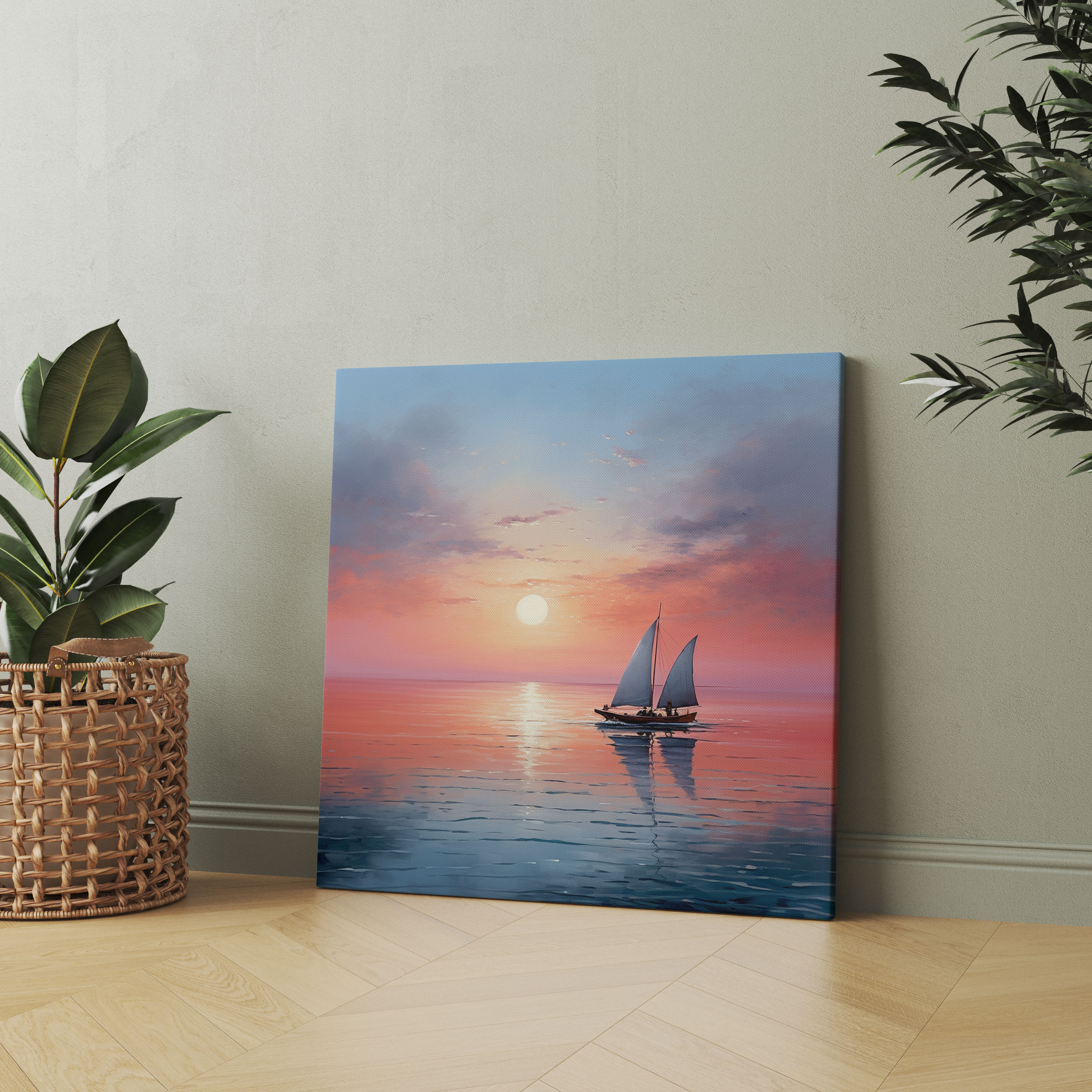 Zen Deniz Manzaralı Kanvas Tablo - Huzur ve Şölen Duvar Sanatı