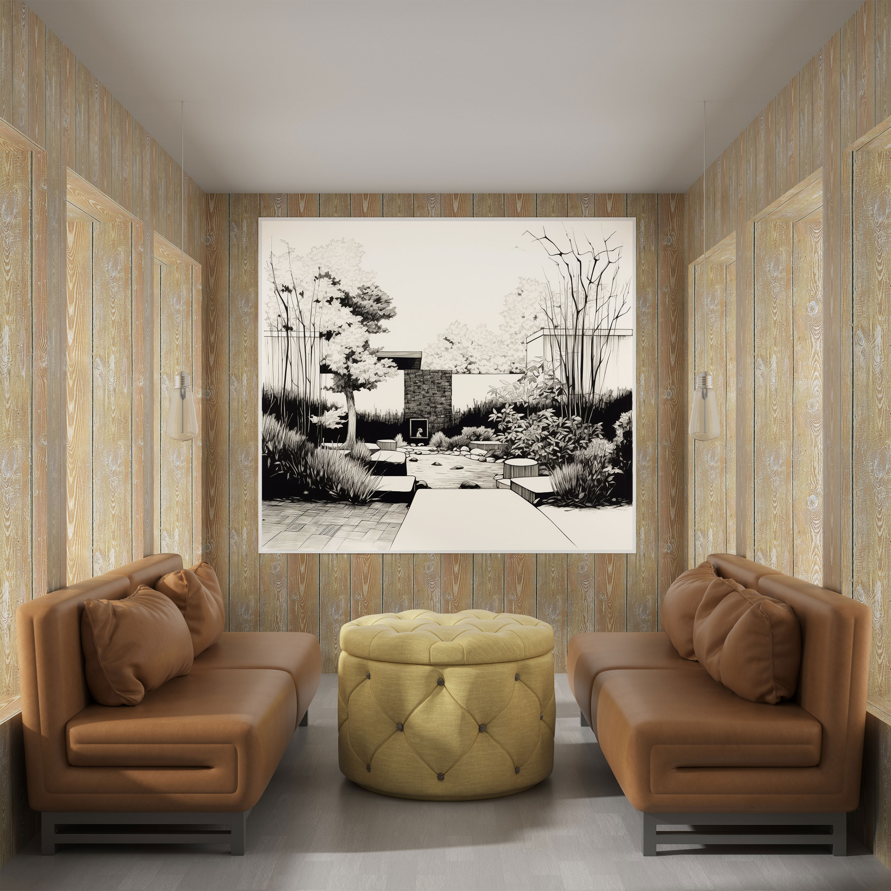 Zen Garden Canvas Print - Zen, Canvas Wall Art, Peaceful Garden, Canvas Print