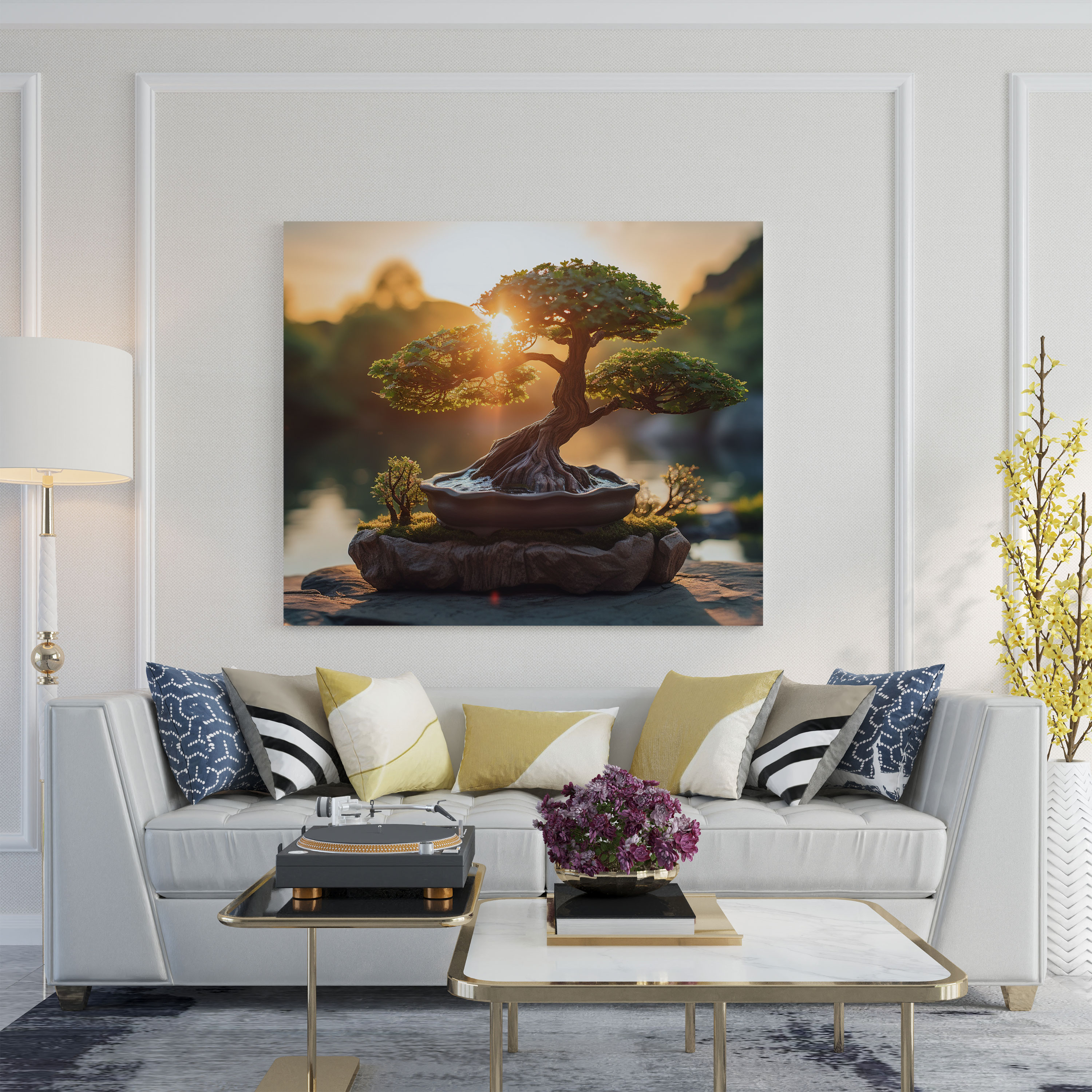 Zen Bonsai Canvas Print - Zen, Canvas, Nature Beauty, Home Decoration