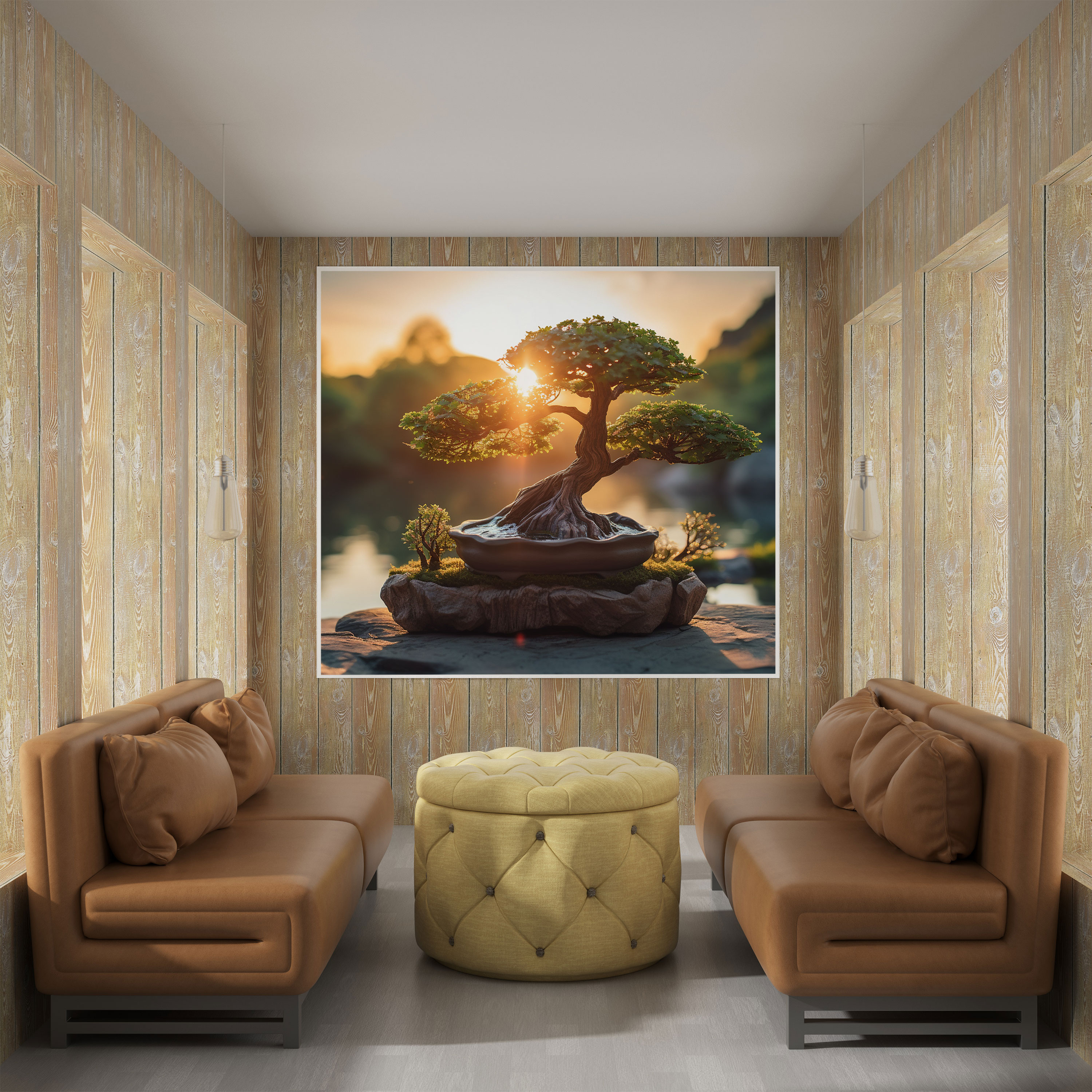 Zen Bonsai Canvas Print - Zen, Canvas, Nature Beauty, Home Decoration