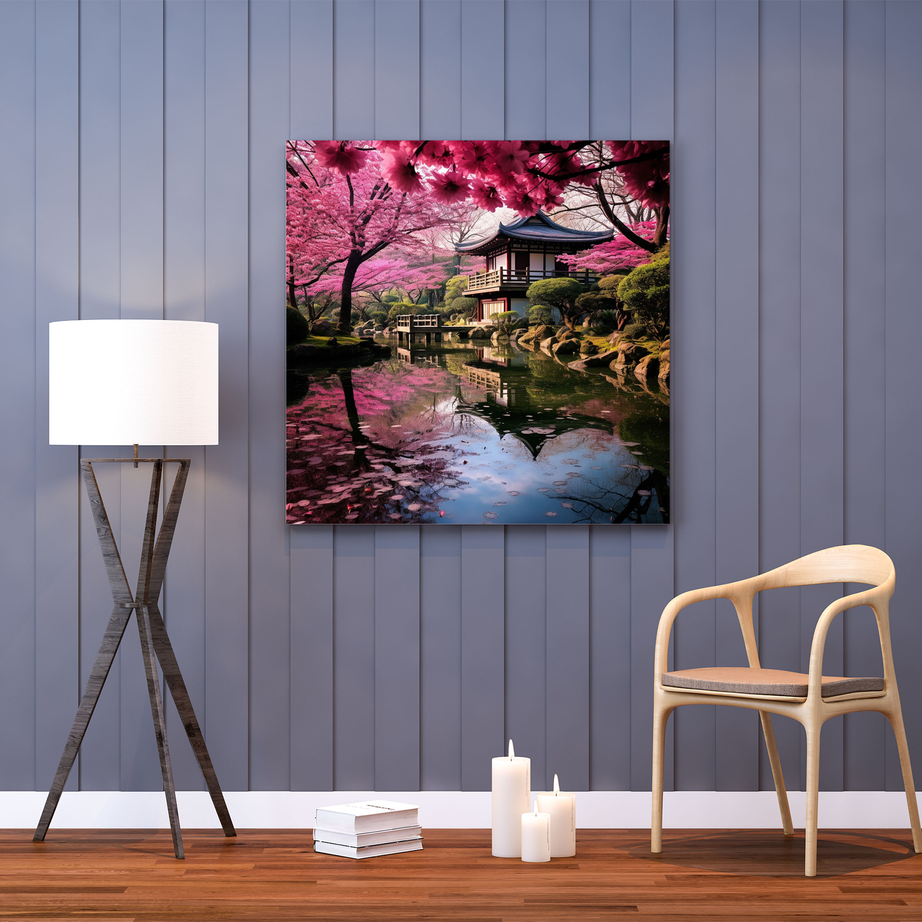 Zen Cherry Blossoms Canvas Print - Zen, Home Decoration, Zen, Wall Art