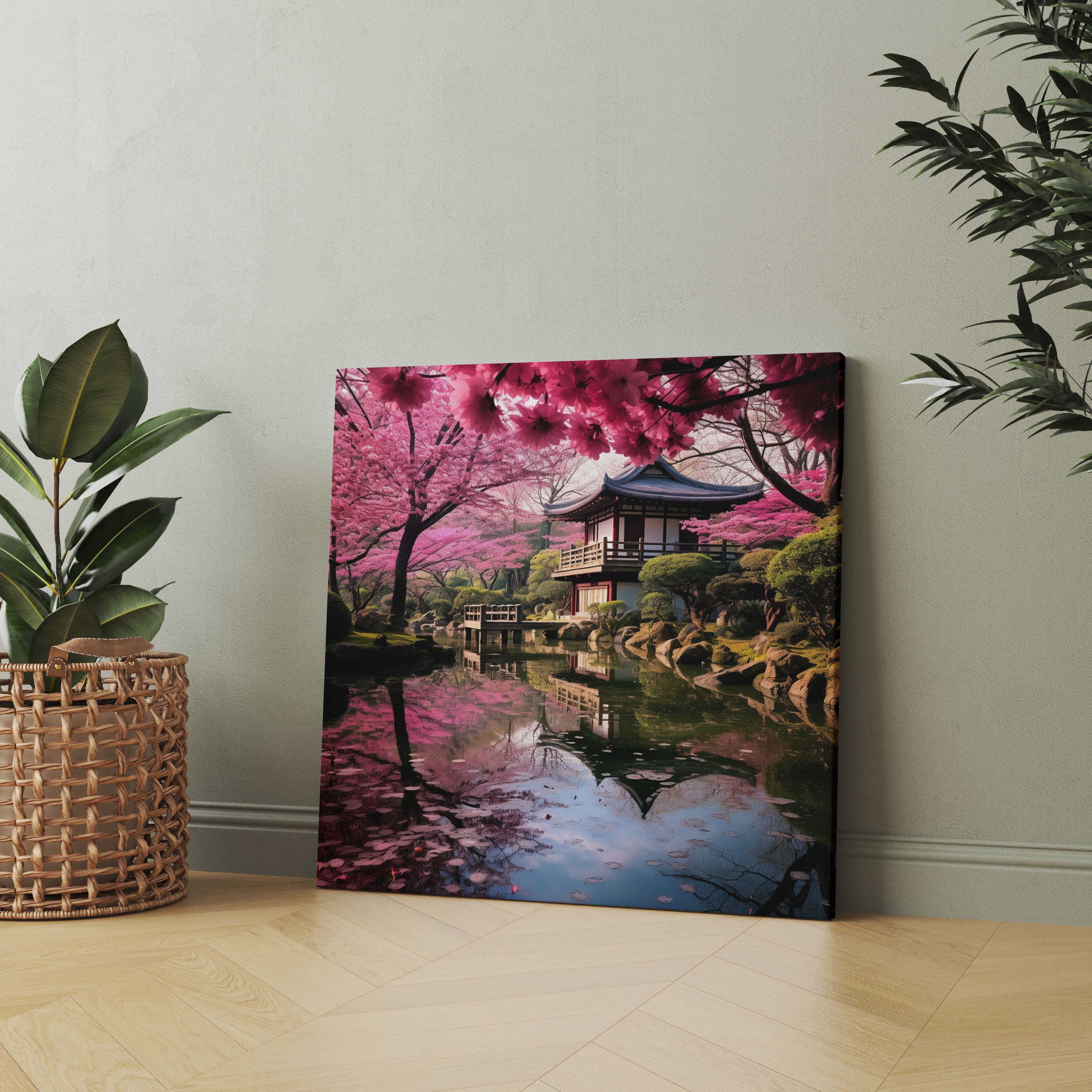Zen Cherry Blossoms Canvas Print - Zen, Home Decoration, Zen, Wall Art