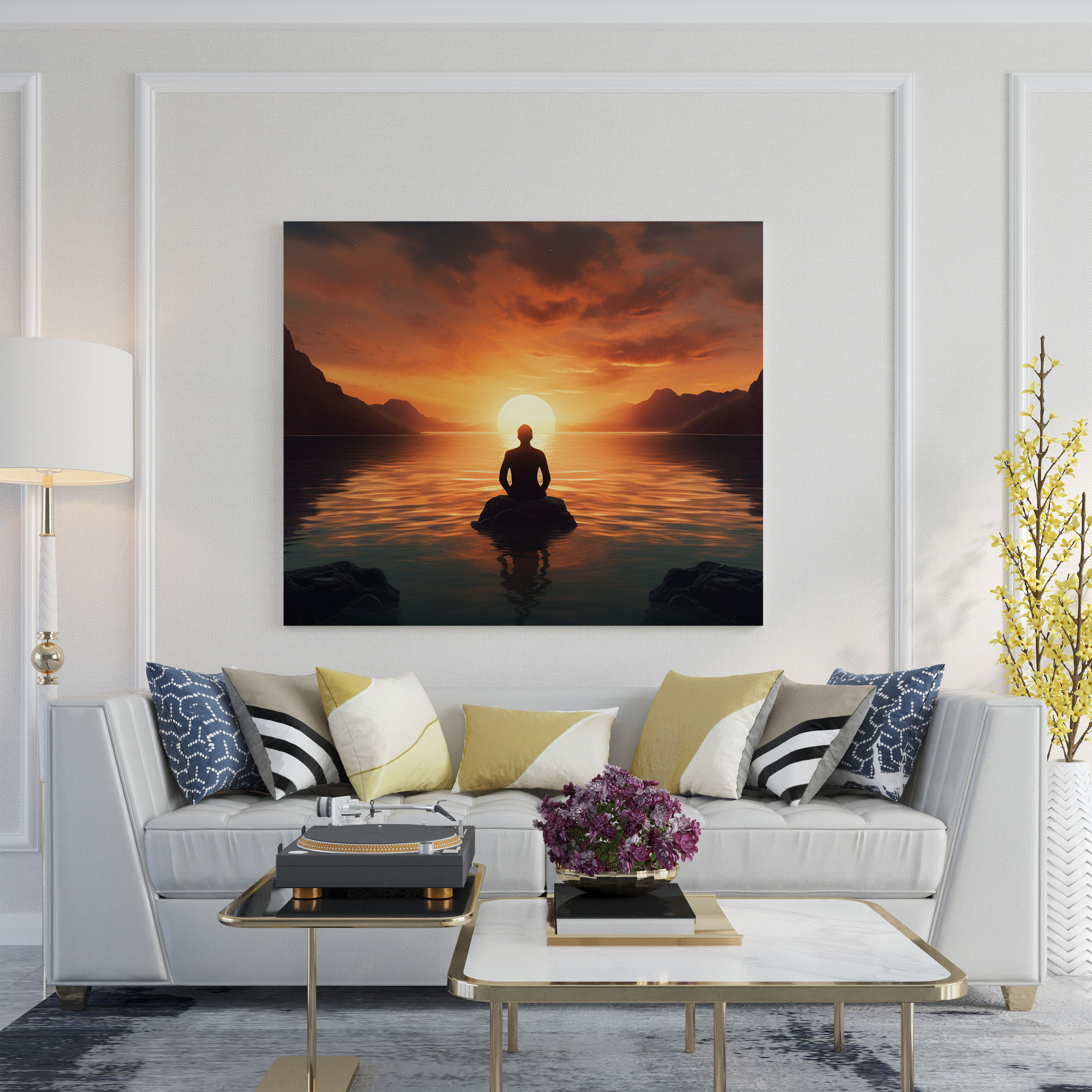 Zen Sunrise Wall Decoration - Zen, Sunrise, Home Decoration, Enlightenment