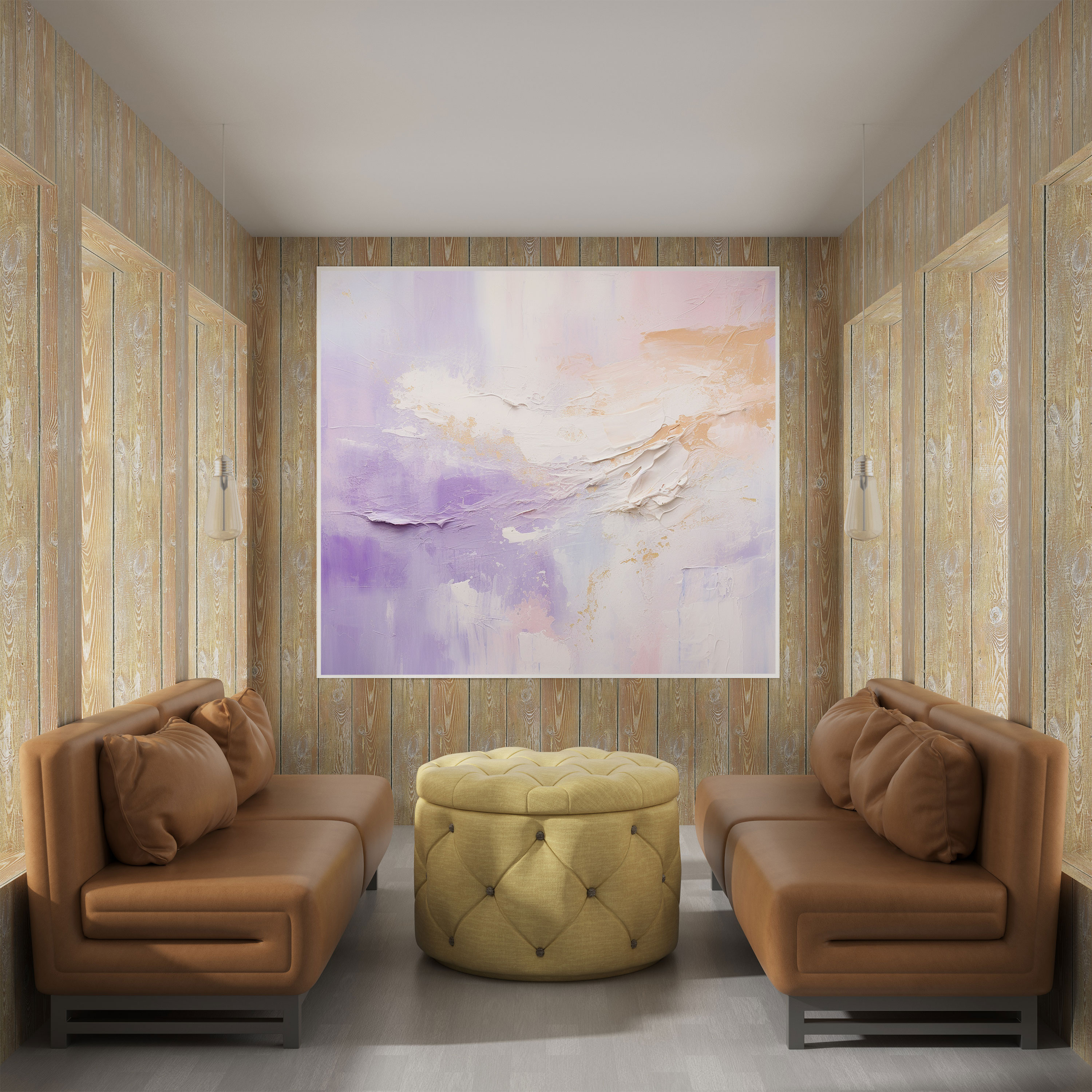 Zen Pastel Darbeler Duvar Sanatı - Zen Yumuşak Pastel Darbeler Kanvas Tablo Duvar Sanatı