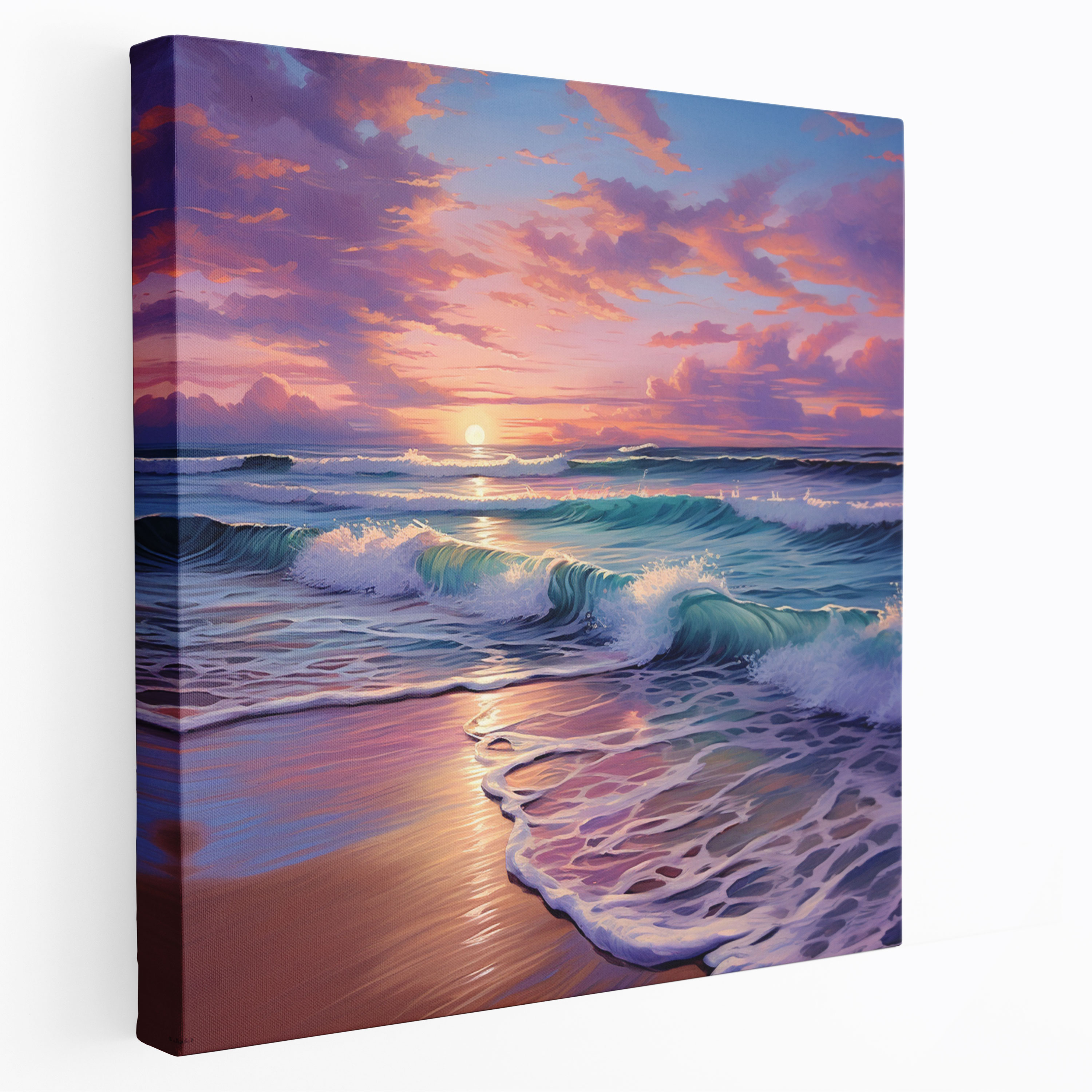 Zen Beach Sunset Wall Decoration - Zen, Home Decoration, Canvas Print, Calming