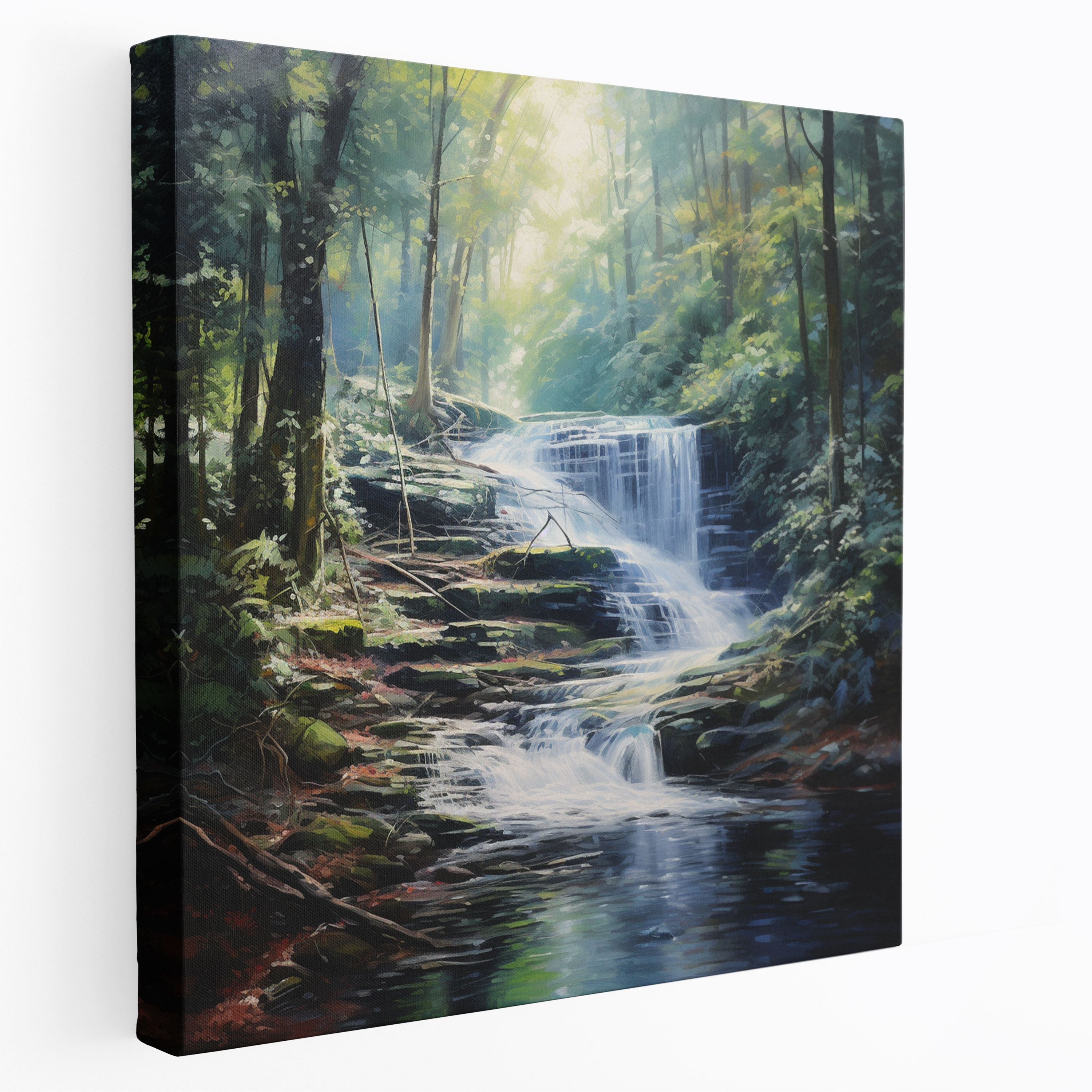 Zen Waterfall Wall Art - Zen, Home Decoration, Canvas Print, Wall Decoration