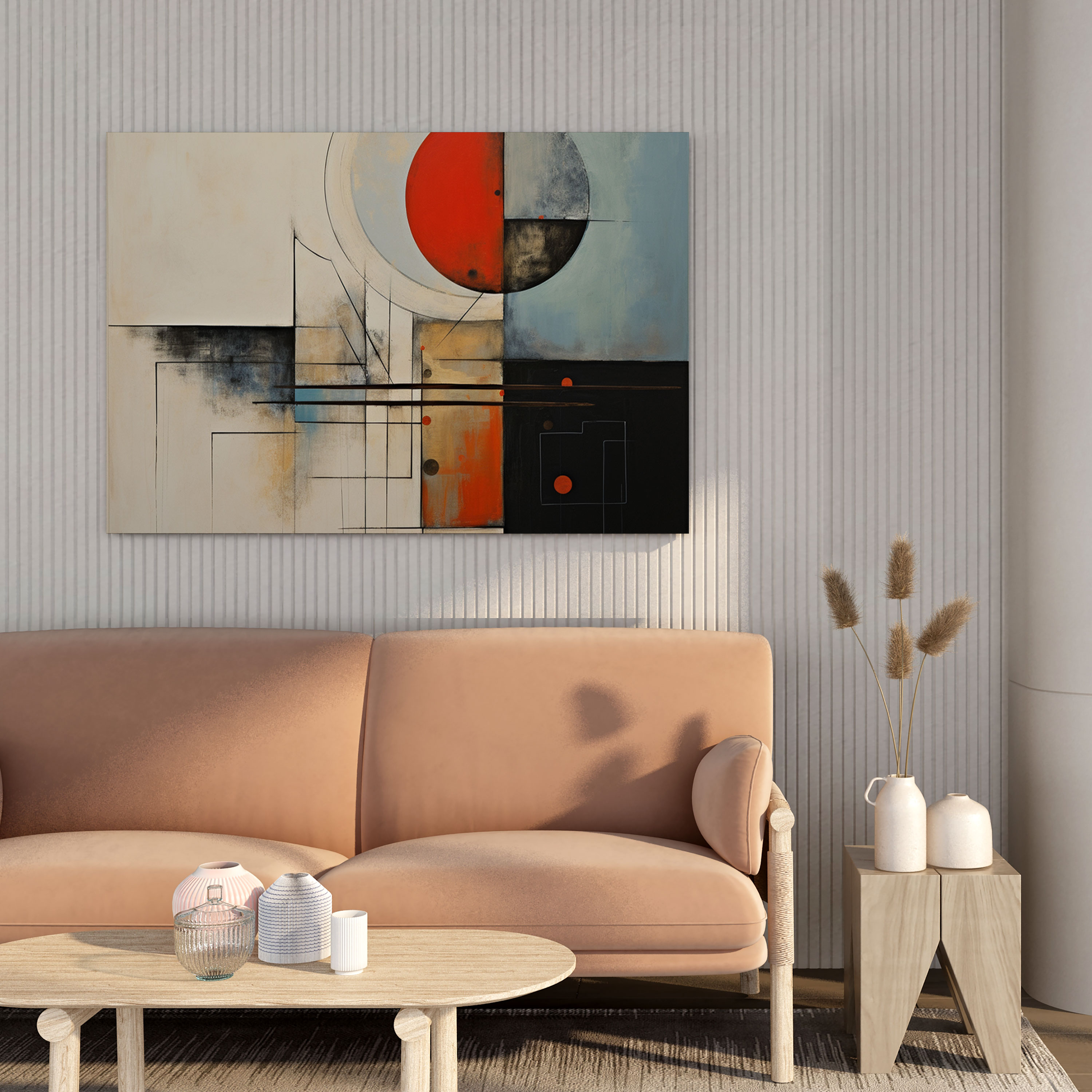 Zenlik Soyut Kanvas Tablo - Ev Dekorasyonu için Harmony ve Zen Temalı Soyut Kanvas Tablo