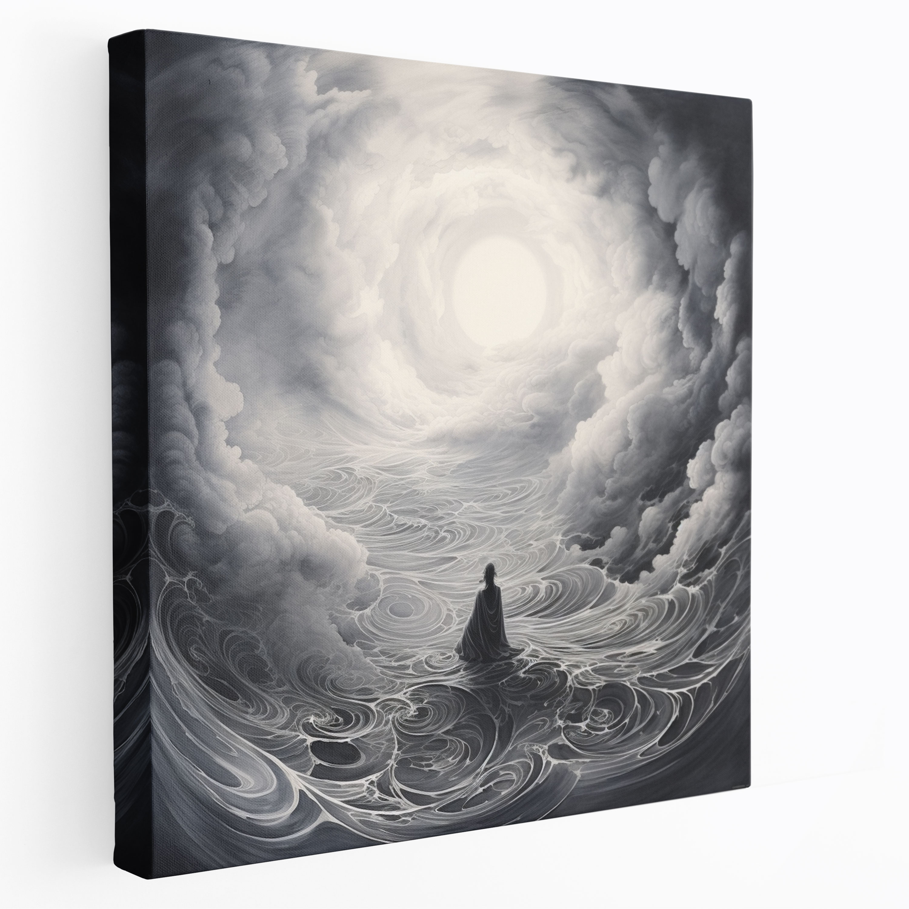 Zen Meditasyon Kanvas Tablo - Zen Duvar Sanatı Ev Dekorasyonu
